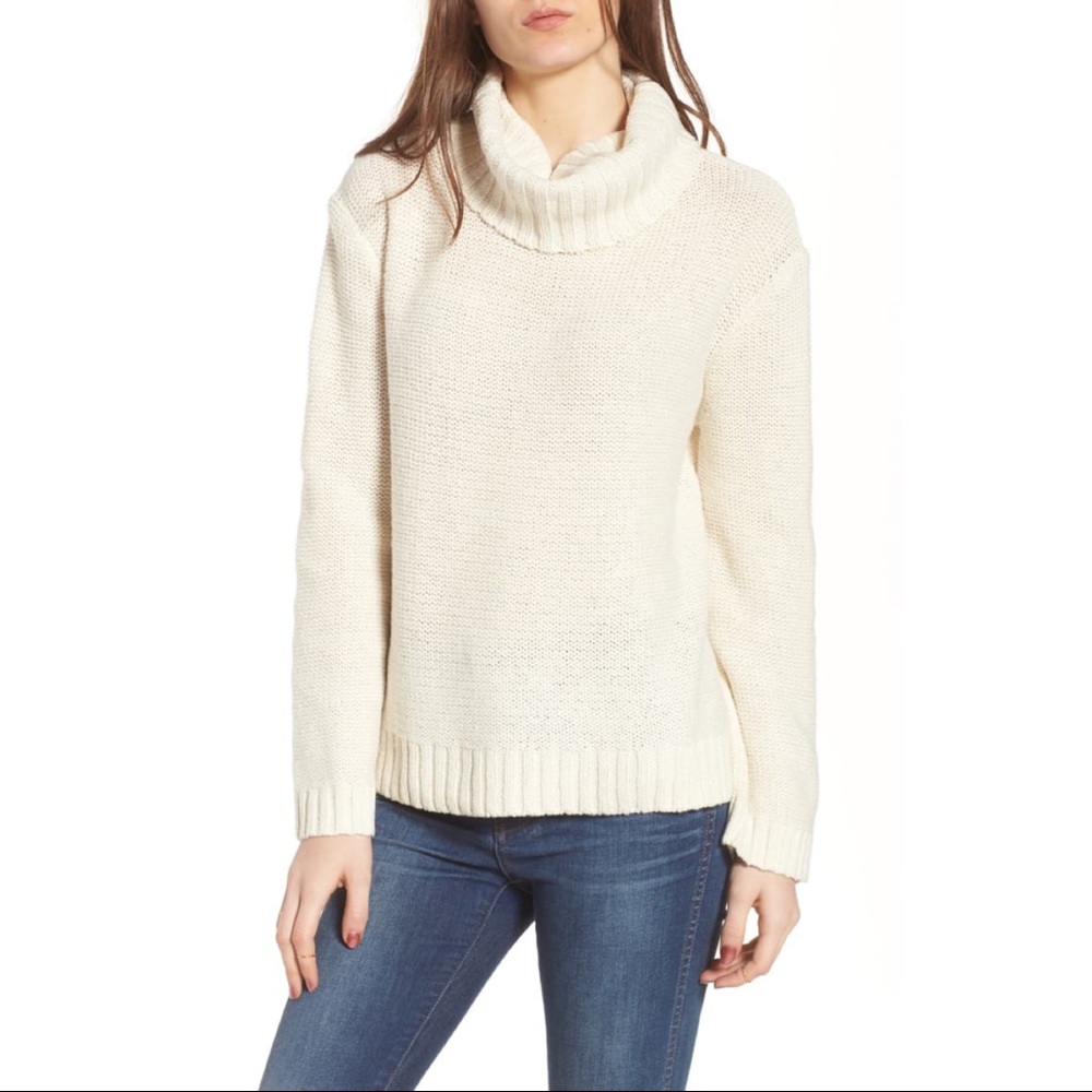 Madewell Flecked Turtleneck Sweater - Picture 1 of 10